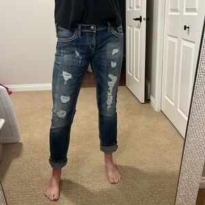 Silver Aiko Skinny jeans